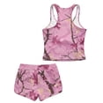 thumbnail image 5 of Psesaysky Pink Hunting Tankini Swimsuits for Girls Modest Tank Tops with Shorts 2 Piece Bathing Suits for Teens Girl 6-15 Years, 5 of 7
