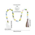 thumbnail image 2 of FRCOLOR  Wood Bead And Tassel Easter Garland Hanging Wall Beads Bunny, 2 of 8