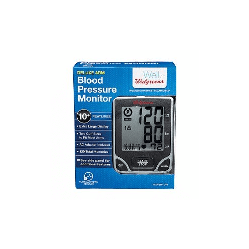 Walgreens Arm Automatic Deluxe 10+ Features Blood Pressure Monitor