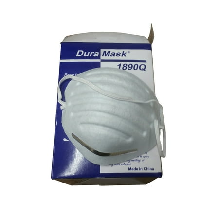 Disposable Non-toxic Dust & Filter Mask White Particulate Respirator (Standard Size), 300 Count