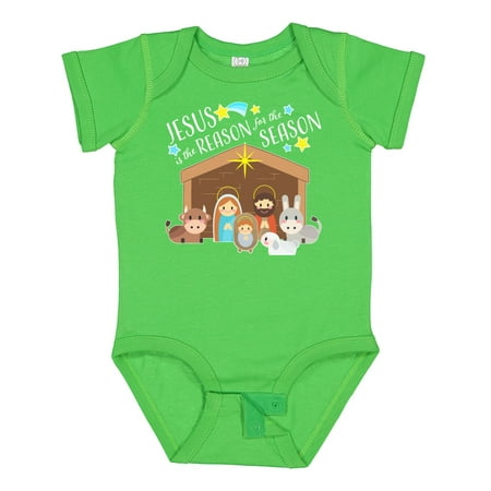 

Inktastic Jesus is the Reason for the Season Christmas Nativity Gift Baby Boy or Baby Girl Bodysuit