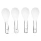 thumbnail image 3 of Cuchara de cerámica, 4 cucharas de cerámica blanca, cuchara para helado, cuchara de té, durabilidad extendida, 3 of 8