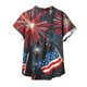 thumbnail image 5 of Fiudx Liquidación de Ahorros de Verano Blusas de Manga Corta Estampadas con Flores y Plantas Cómodas Informales Regulares para Mujer a La Moda, 5 of 5