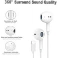 thumbnail image 2 of USB C Headphones for Samsung S24 S23 FE S22 S21 S20 A53 A54 Wired Earbuds Metal in-Ear Type C Earphone with Microphone Volume Control Bass Stereo for iPhone 17 Pro Max iPhone 16 Pro Max Pixel (Pink), 2 of 7