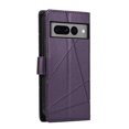 thumbnail image 2 of Nalacover Case for Google Pixel 7 Pro - Card Holder PU Leather Wallet Cover with Magnetic Clasp Stand Hand Strap, Soft TPU Inner Shockproof Anti-Scratches Case for Google Pixel 7 Pro, Purple, 2 of 10