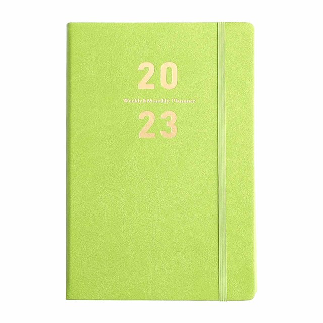 Ganfancp 2023 English Calendar Planner Hardface A5 Daily Plan Yearbook Ofertas Del Día 1X Cuaderno