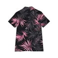 thumbnail image 5 of Hawaiian Shirts for Women Basic Collared Tee Shirt Coconut Palm Hawaii Style Tunic Blouses Button Down Short Sleeve Blouses Summer Beach Shirt Tropical Shirts Loose Flowy Cardigan, 5 of 6