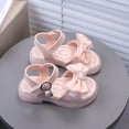 thumbnail image 4 of KPOPLK Toddler Girl Sandals Little Kids Summer Dress Shoes Open Toe Flats Cute Sandals for School Beach Party Size 12,Pink, 4 of 8