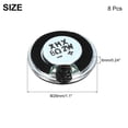thumbnail image 2 of 8 Pcs 2W 8 Ohms Petits Haut-Parleurs Coque en Métal Ronde Micro Magnétique Interne, 2 of 6