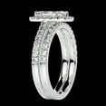 thumbnail image 4 of 1.00 TCW Radiant Cut Bridal Set Wedding Ring 925 Silver, 4 of 5