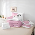 thumbnail image 6 of Homewish Female Men Wildlife Zebra Twin Bedding Sets 7-Piece,Jungle Animal Stripes Bedding Comforter Set Microfiber,Vintage Aesthetic Breathable Sheet Sets,Luxury Bedroom Decor,Reversible, 6 of 8