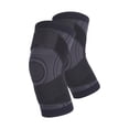 thumbnail image 2 of Knee Sleeves, Knee Support for Knee Pain, Knee Brace with Side Stabilizers, Knee Compression Sleeves Men, 2 Pack Adjustable Non-Slip Knitted Knee Braces, 11 Inch Standard Length,, 2 of 6
