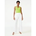thumbnail image 5 of Scoop Women's Ribbed Sleeveless Polo Shirt, 5 of 5