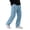 14# Light Blue, variant on Cargo Pants for Men Elastic Drawstring Waist Wide Leg Street Trouser With Multi Utility Pockets Fall Loose Baggy Sweatpants Royal Blue M
