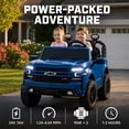 thumbnail image 6 of Conchico Licensed Chevrolet Silverado 24V 2 Seater Powered Ride-On Truck w/Remote & Durable Wheels, Black, 6 of 9