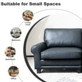 thumbnail image 6 of BUIORD 76" Loveseat Sofas and Couches, Pets Friendly Leather 2-Seater Couch with Rolled Arm, Upholstered Sofa with Removable Back Cushion , Modern Couches for Living Room, Black, 6 of 9