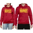 thumbnail image 2 of Wild Bobby, The Best Hubby in the Galaxy The Best Wifey in the Universe, Matching Couples Hoodie, Red, Mens 3XL-Womens M, 2 of 3