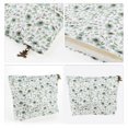 thumbnail image 3 of 1 Pc Bolsa Cosmética de Flores Duradera para Mujeres para Actividades al Aire Libre Verde Blanca Algodón Verde, Blanco-S, 3 of 3
