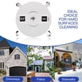 thumbnail image 2 of Cleaner, Stainless Steel 1/4in Quick Plug Dual Nozzle Floor Pressure Washer High Efficiency Fast Rotation 4 Wheels With 2 Extension Wand For Courtyard, 2 of 7