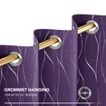 thumbnail image 5 of Deconovo Blackout Curtains Wave Foil Print Pattern Room Darkening Curtain Thermal Insulated WindoWEnergy Saving Drapes 42Wx 63L inch Set of 2 Panels Purple Grape, 5 of 6