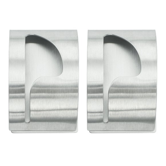2 ganchos para toallas de acero inoxidable - Ganchos autoadhesivos - Soporte para toallas - Gancho para paños de cocina - No requiere taladro - Apto para baño