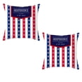 thumbnail image 2 of Boovnll 4th of July Pillow Covers 18x18 Set of 2 - Red White Blue Stars Stripe Throw Pillow Covers, Linen Patriotic Pillow Covers for Memorial Day Home Sofa Couch Decor, 4th of July Decorations, 2 of 6