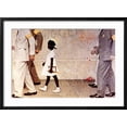 thumbnail image 2 of Art.com The Problem We All Live With (or Walking to School--Schoolgirl with U.S. Marshals) Giclee Print by Norman Rockwell, Black Frame Wall Art, 29" x 21", 2 of 4