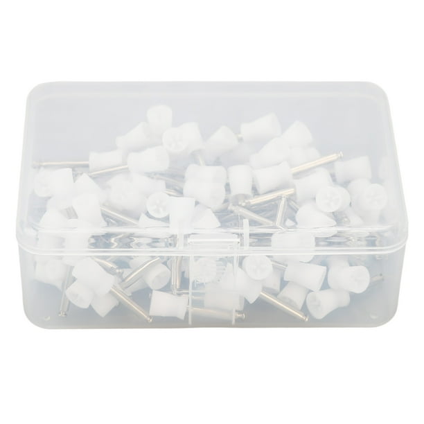 Cepillo Para Pulir Dientes, Taza De Pulido Dental Segura, Goma De Silicona, Portátil, 100 Piezas, Eliminación De Manchas Para Hospital Dental