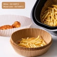 thumbnail image 2 of 50/100 Pcs Doublure pour Friteuse à Air Chaud 20CM Tapis en Papier Antiadhésifs pour Friteuse à Air Papier Parchemin Résistant à la Chaleur Accessoires pour Friteuse à Air, 2 of 10