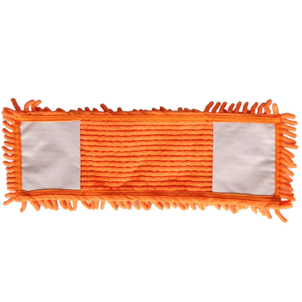 Microfiber Cleaning Mop Replacement Cloth Removable Wet Absorption for Floor Mop Orange