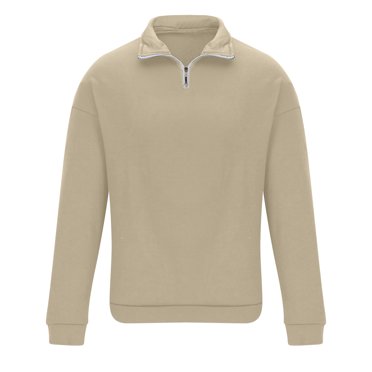 YLSDY Men's Half Zip Hoodies Pullover Loose Sweatshirt Workout Casual Long Sleeve Outerwear Tee Tops With Pocket Gray Xxxl