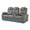 GRAY, variant on comfiroom Home Theater Seating Simple Style Seats Top Grain Leather Loveseat Recliner Chair Dual Power Movie Theater Chairs Gaming Sofa with Tray Table (Orange, Row of 3 Loveseat Right)