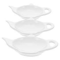 LITINKIMI Tea Bag Coaster Ceramic 3Pcs 4.8x3.3x0.8in