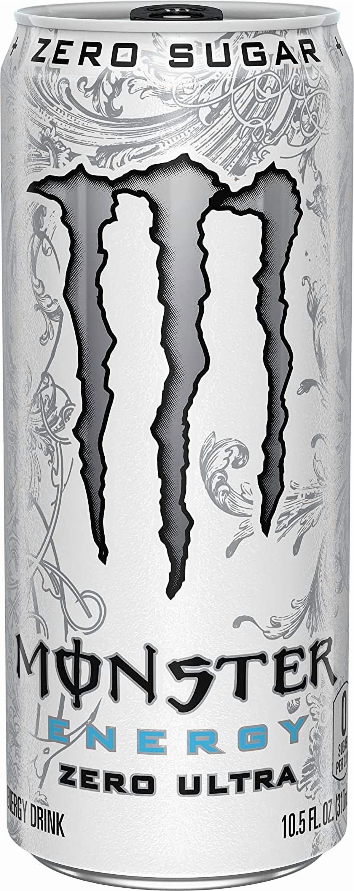 Monster Energy Zero Ultra, Sugar Free Energy Drink, 10.5 Ounce (Pack of 12) 10.5 Fl Oz (Pack of 12)