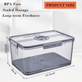 thumbnail image 3 of Bread Box with Lid for Kitchen Counter, 10L Airtight Loaf Bread Storage Container Time Recording Bread Keeper, 3 of 7