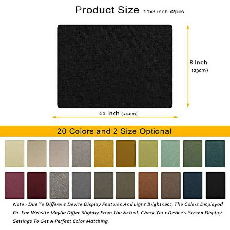 ILOFRI Linen Fabric Patches Self Adhesive 8x11 inch 2pcs, Durable