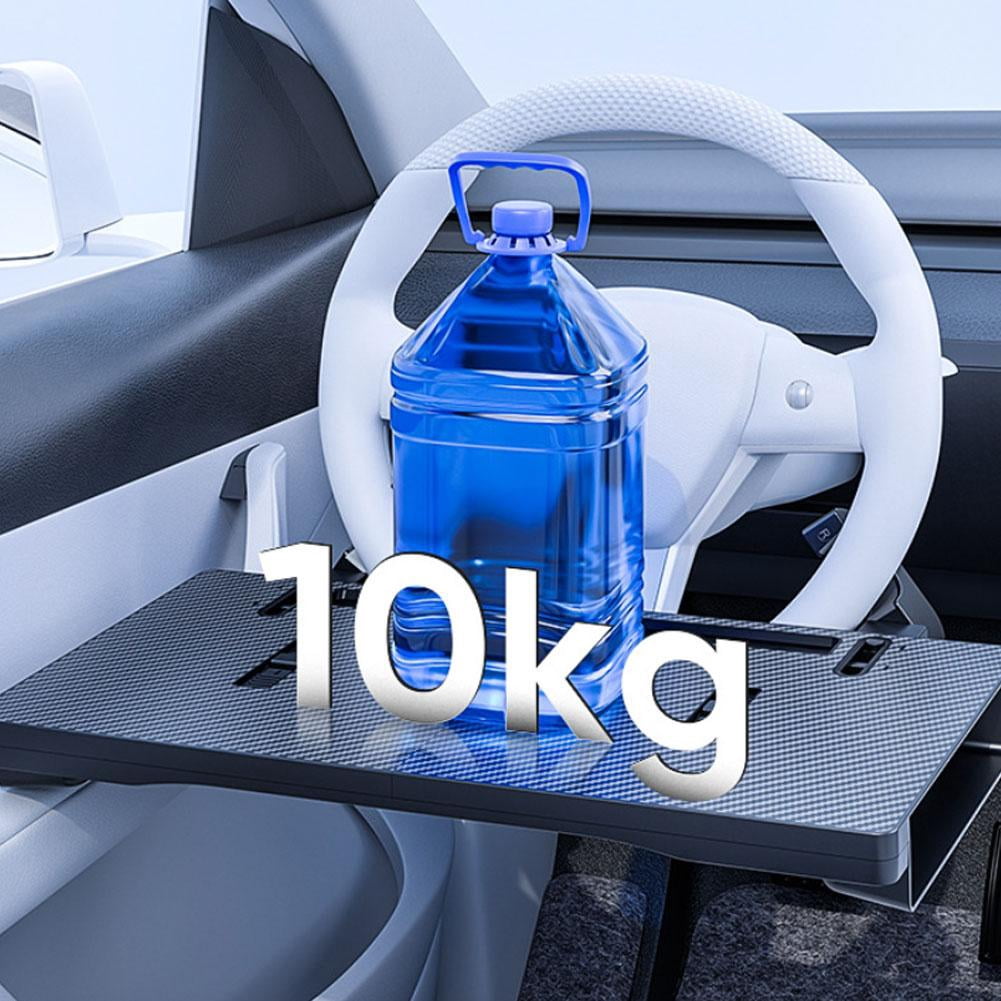 2-in-1 Car Steering Wheel Desk Tray & Car Seat Filler Organizer, Cars Food Tray, Carbon For Laptop, Desk Foldable Cars