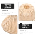 thumbnail image 3 of FESTFENDS unique lamp shade lampshade beige woven style 1Set, 3 of 7