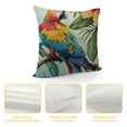 thumbnail image 4 of Shiartex Tropical Birds Toucan Throw Pillow Covers Parrots Flowers Leaves Outdoor Decorative Pillows Cushion Cases for Couch Sofa Bed Home Decor White, 4 of 5