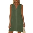thumbnail image 2 of Sleeveless V Neck Bathing Suit Coverups for Women Summer Swimsuit Bikini Beach Cover Ups Dress, 2 of 7