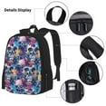 thumbnail image 3 of Balery cool Skull colorful Mochila escolar 3 en 1 para niños: mochila resistente con lonchera térmica y estuche para lápices. Mochila escolar para niños y niñas., 3 of 7