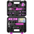 thumbnail image 1 of Juego de herramientas SOLUDE, kit para el hogar rosa de 102 piezas con funda, 1 of 7