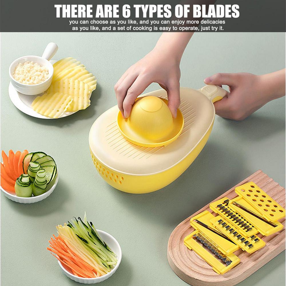 Tohuu Vegetable Slicer Cuts Avocado Shape Vegetable Peeler Multi-function  Grater Cheese With Storage Box Lemon For Parmesan Cheese Vegetables Ginge  Fruits lovable