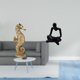 thumbnail image 2 of Estatua de resina, figura de pensador abstracto, escultura moderna, adorno decorativo, material de resina único, adecuado para sala de estar, dormitor, 2 of 8