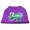 Purple, variant on Mirage Pet Products Lucky Swoosh Screen Print Shirt