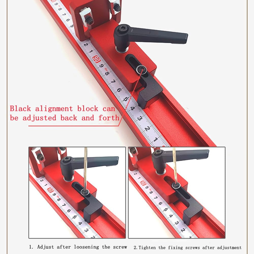 30/45 Manual Woodworking Miter Track Stop Router and Table Saw Fence Connector Aluminium Track Stopper