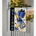 thumbnail image 4 of Welcome New Year 2025 Blue Gold Champagne Decorative Garden Flag, Celebration Gift Fireworks Yard Outside Decorations, Christmas Winter Burlap Outdoor Small Home Decor Double Sided 12.5x18, 4 of 6