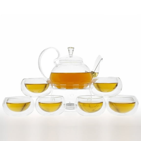 Teology Teaology Fiore Borosilicate Blooming Teapot And Glass Set