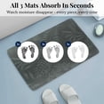 thumbnail image 4 of Evideco French Home Goods Tropical Night 3-Piece Bath Mat Set – Includes Standard, Runner, and Contour, 4 of 10