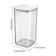 thumbnail image 3 of Zeceouar Airtight Food Storage Container 1 Piece Wholesome Plastic Cereal Container With Easy-Lock Lid for Kitchen Pantry organization and Storage, 3 of 6